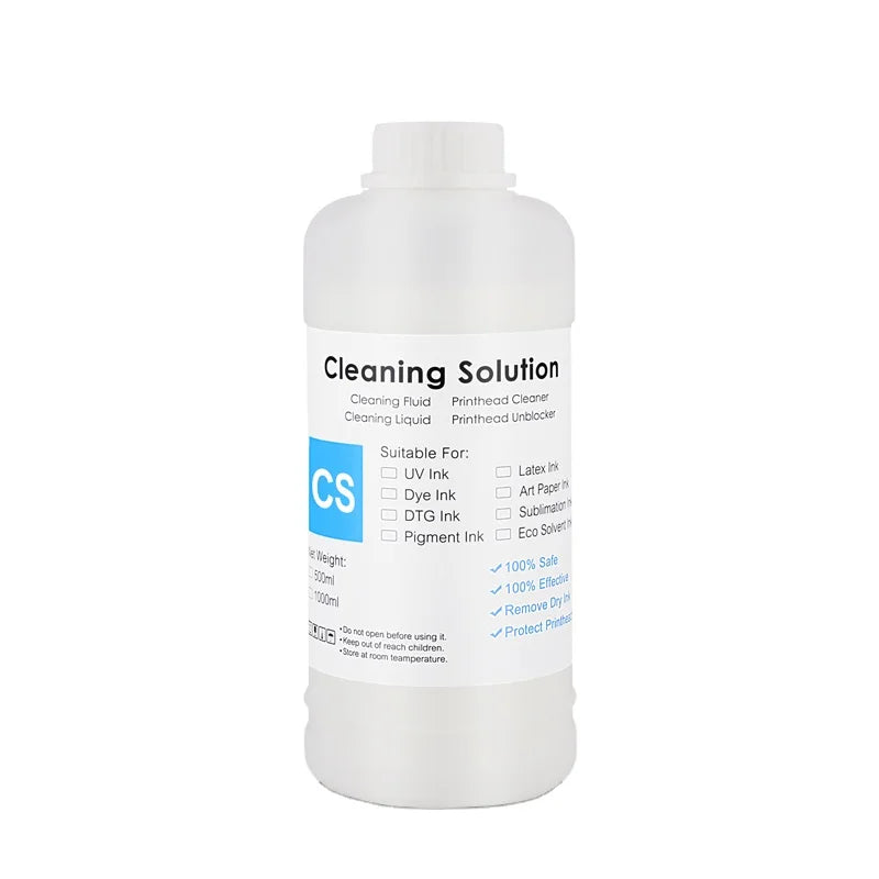 HUACAI  Cleaning Solution DTF Cleaning Liquid for DX5 DX7 XP600 TX800 WF4720 I3200 Printer