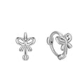 Wholesale 925 Sterling Silver Earrings Set Butterfly Bowknot Cute Hoops for Women Girl Kids Trendy Fine Jewelry Wholesale