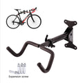 Adjustable Foldable Steel MTB Bicycle Rack Wall Mounted with Thickened Load-bearing for Bike Storage Black for 700C Bikes