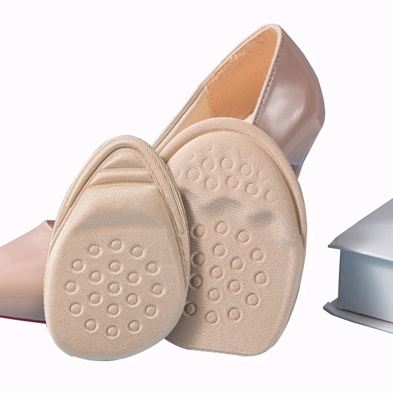 FASTLACES Forefoot Insert Pain Relief Shoe Cushion Women High Heels Foot Care Non-Slip Anti-Wear Shock Absorption Fabric Model