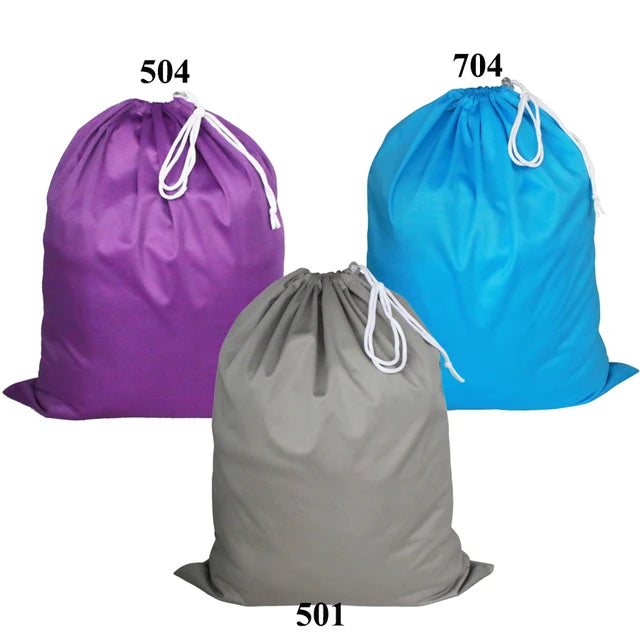 50x60cm Waterproof Washable Solid Plain Color Diaper Bag Pail Liner Wet Bag with Draw String