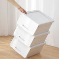 Japanese-style Household Storage Box Front-opening Plastic Superimposed Toy Clothing Storage Box Cube Storage Bins