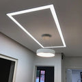 AC110V/AC220V dimmable recessed mounting linear lighting fixture with black/white/silver housing colors
