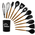 Wholesale Sustainable Durable Kitchen Cooking Tools Food Grade Silicone Kitchenware Sets (>10 Pieces)