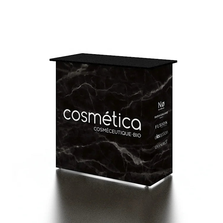 Hot Selling Promotion Table Stand Advertising Events Store Quick Setup Portable Aluminum Fabric Pop up Display Counter