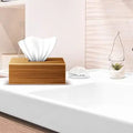 Wooden Cover Napkin Practical Facial Paper Storage Holder Bamboo Facial Tissue Box for Office Desk Decor Car Mount Decorations