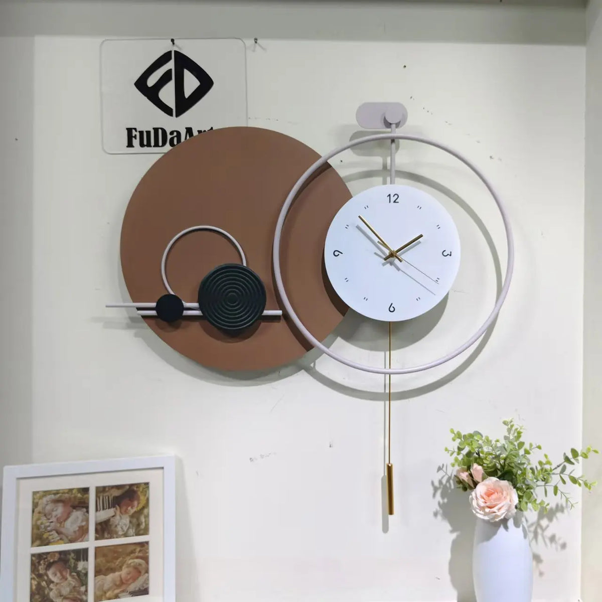73X72CM New Modern Simple Round Clock Living Room Household Super Quiet Wall Watch Creative Decoration Hanging Dropshipping DDP