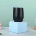 12oz Egg Cup Stainless Steel 304 Double Wall Include Vacuum Coffee Tumbler with Leak Proof Lid Hot Selling MegaBDM