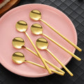 Stainless Steel Long Handle Spoon Coffee Stirring Spoon Dessert Spoon Can Be Customized logo