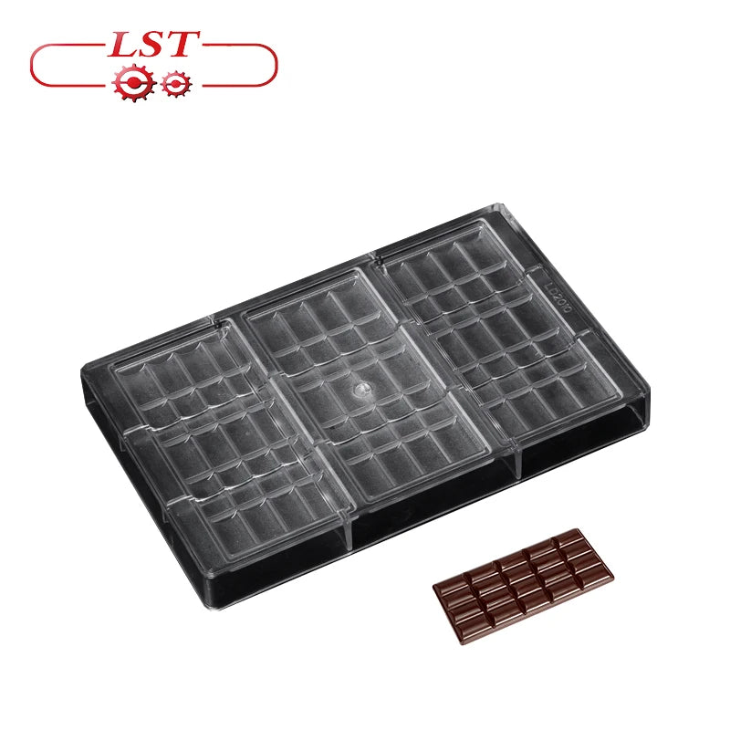 Manufacture Molde Para Chocolate 3 Large Chocolate bar Molds Customized Candy bar Chocolate Molds for Sale