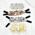 New Product Rhinestone Decoration Diamond Flower Pearl Shell Mesh Shoes Patches Clothing Shoulder Strap Accessories Diy Headband