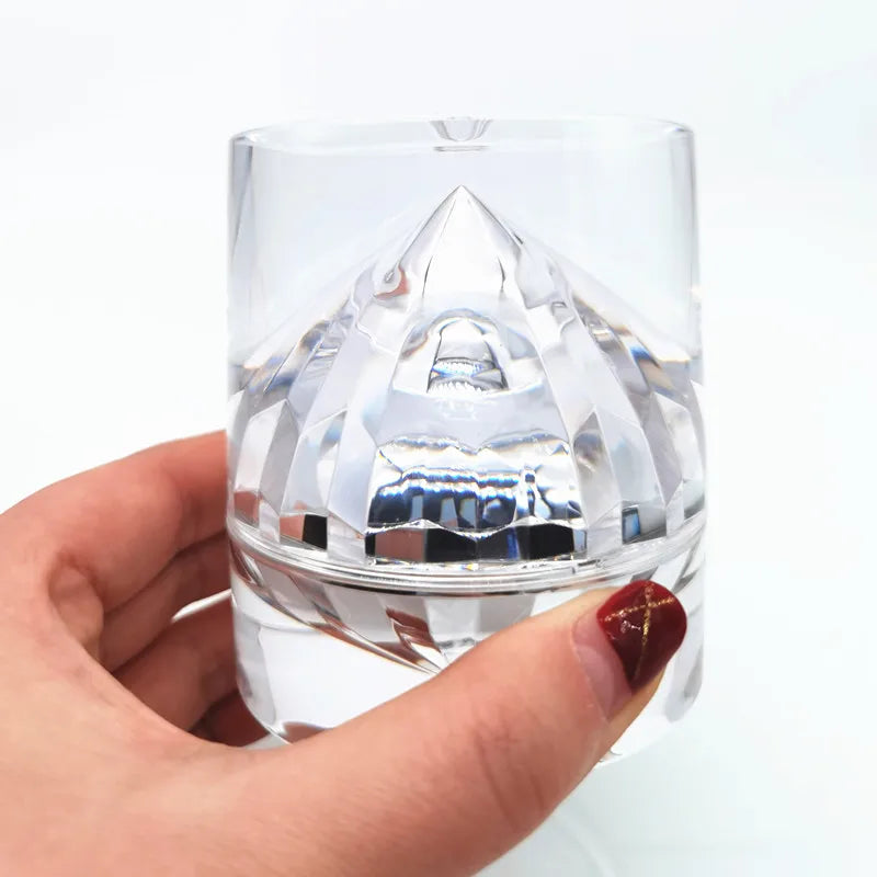 New Design Crystal Diamond Shape Silver Acrylic Cosmetic Skin Care Cream Packaging Jar 15g 30g 50g