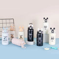 304 Stainless Steel Insulated Cup Simple Cute Straw Portable Handheld One-Click Open Lid Male Female Students' Vacuum Bottle