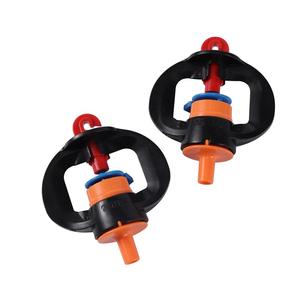360 Degree 6mm Rotating Micro Sprinkler Medium Distance Refraction Micro Nozzle for Garden Lawn Irrigation