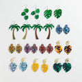Trending Acetate Earrings New Pattern Acrylic Leaf Earrings Fresh Simplicity Acetic Acid Board Leaf Shaped