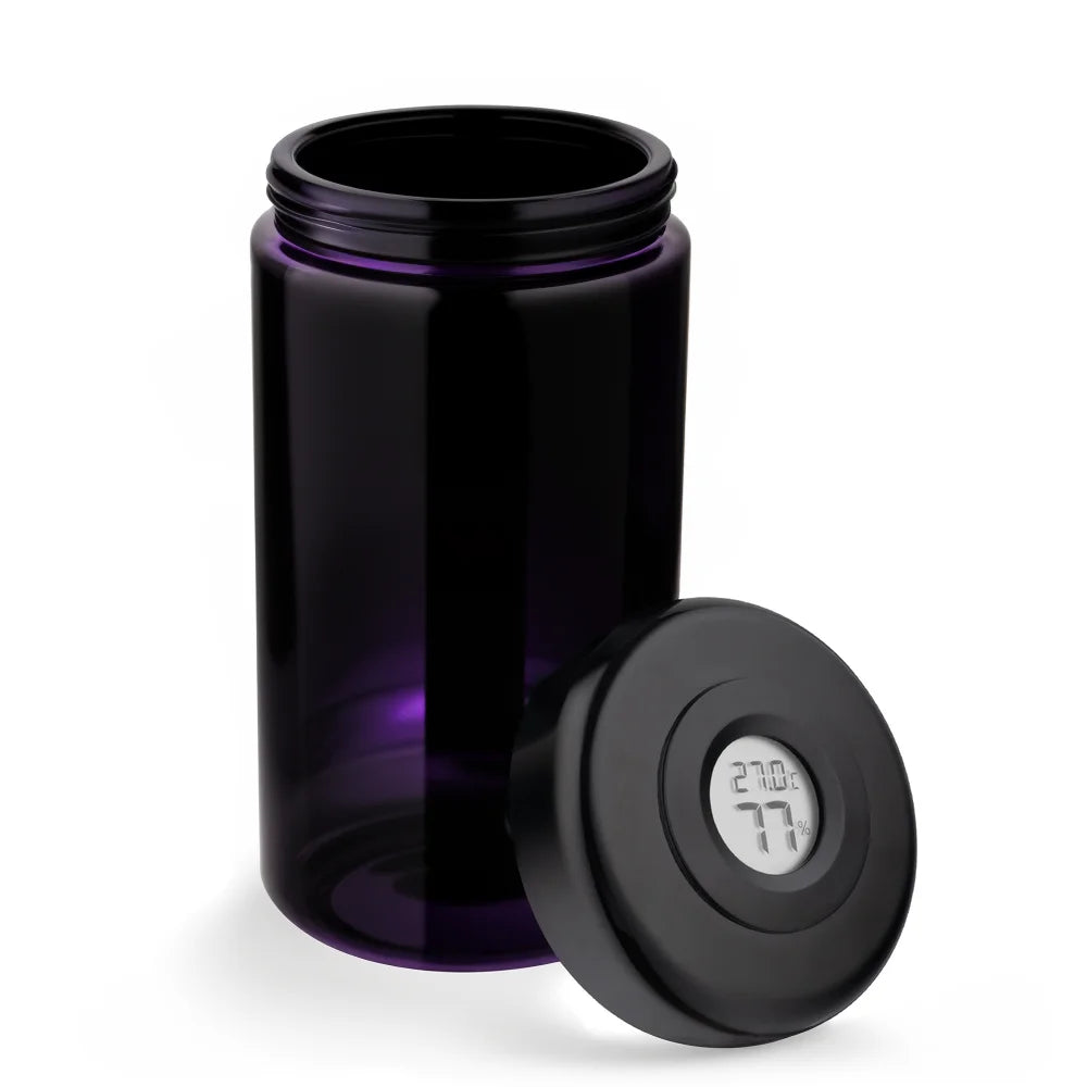 Wholesale Round Black Lid Glass Herb Jars with Spice Stash for Back to School Food Storage & Container
