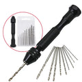 10Pcs 0.8-3.0mm HSS Twist Drill Bit Set for Rotary Tool Straight Shank Mini Drill Bit Set Hand Tools