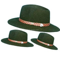 wholesale New fashion golf cowboy hat wool felt feather as stetsons style for man
