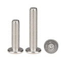 Large Thin Cheese Head Screws M1.6-M6 SUS304 Allen Hex Hexagon Socket Ultra Thin Flat Wafer Head Machine Screw Bolt