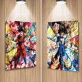 Newest Design Anime DB Lenticular Posters 2 Characters Changing Pictures Manga 3D Flip Poster Wall Decor