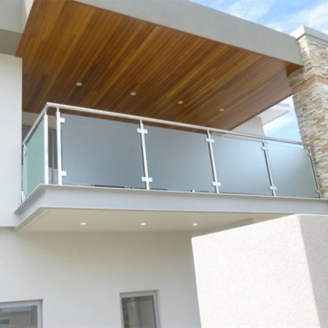 YL METAL Tempered Glass Railing Stainless  Glass Railings for Balcony with Handrail