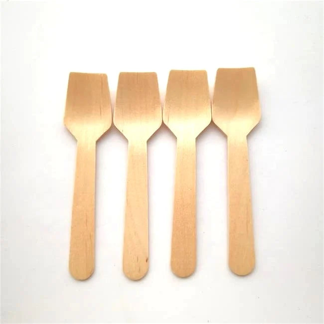 Customized Mini Wooden Spoon Disposable Spatula Eco-friendly Wooden Spatula
