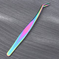 Lash Eyelash Extension TweezersLashes TweezersSlender Metallic Luster Good Cross Resilience Eyelash Butterfly Clip Tweezer