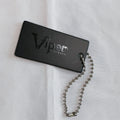 Free Sample Custom Printed Name Tags Hangtag for Clothing Custom logo Name Uv Printing Garment Black hang Tags