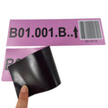Custom Printed PET Plastic Adhesive Sticker Dry-Erase Magnetic Warehouse Barcode Labels Personalized Name QR Code Erasable