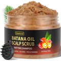 Batana Oil Scalp Scrub for Thinning Hair 2-in-1 Micro-Exfoliating Scalp Hair Exfoliator Shampoo Scalp Treatment