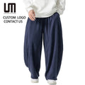 Liu Ming 2025 Korean Fashion Streetwear Men S Wide Leg Harem Pants Linen Oversized Vintage Joggers Loose Casual Trousers