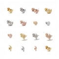 Classic 3A Zircon Titanium Stud Earrings Hypoallergenic Flat Back Lightweight Timeless Everyday Piercing Jewelry