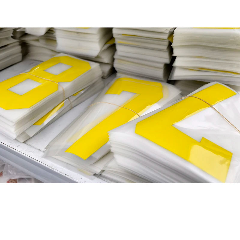 Inventory Custom Heat Transfer Numbers Football Stickers Heat Transfer Shirt Number Custom Transfer Letters logo Stickers Decals