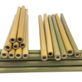 100% Natural Biodegradable Eco-Friendly Organic Food Grade Bamboo Drinking Straws 200mm Length Disposable for Coffee Tea MegaBDM