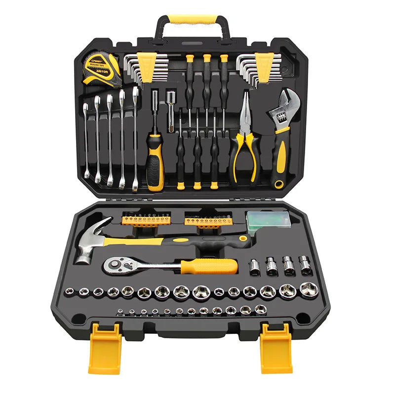 Car Maintenance Tool Set Household Hardware Multifunctional Combination Socket Wrench 127PCS Toolbox