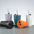 New Design Coffee Cup Portable Coffee Tumbler Tea Mug Vacuum Insulated 304 Stainless Steel Tumbler With Flip Lid