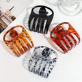 Leopard Print Retro Fashion New Versatile Oval Clipper Back of the Head Versatile Shark Clipper Hair Claw Hair Accessory