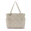 Soft Puffer Tote Bag Travel Essentials Shopping Shoulder Bag Quilted Nurse Carry Handbag