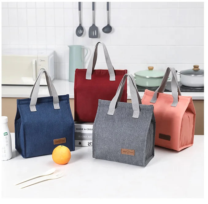 OEM Acceptable Cooler Insulated Lunch Bag for Women Men Recycle Travel Lunch Picnic Bag Portable Student Lunch Cooler Bag