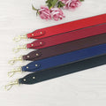 Meetee B-S1155 Pure Color Leather Messenger Belt Bag Wide Shoulder Strap Simple Crossbody Bag Buckle PU Material Accessories