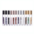 Wholesale Reusable Unique Luxury 10ml Gemstone Roller Perfume Oil Bottles Thick Bottom Roll on Bottle With Crystal Roller Ball