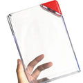 Clear Travel Portable Leakproof Promotion Custom Logo Plastic 450ml Square Slim Flat A5 Drink Notebook Memo Water Bottle