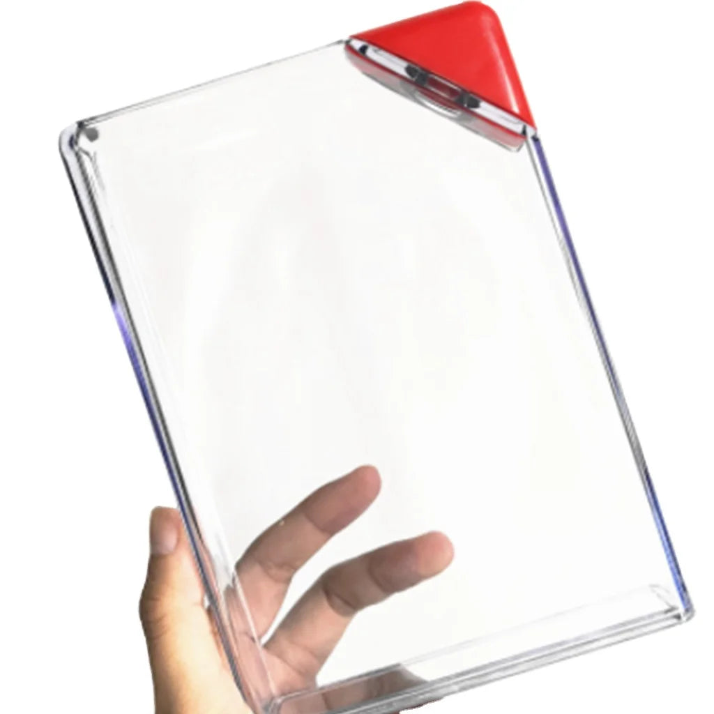 Clear Travel Portable Leakproof Promotion Custom Logo Plastic 450ml Square Slim Flat A5 Drink Notebook Memo Water Bottle
