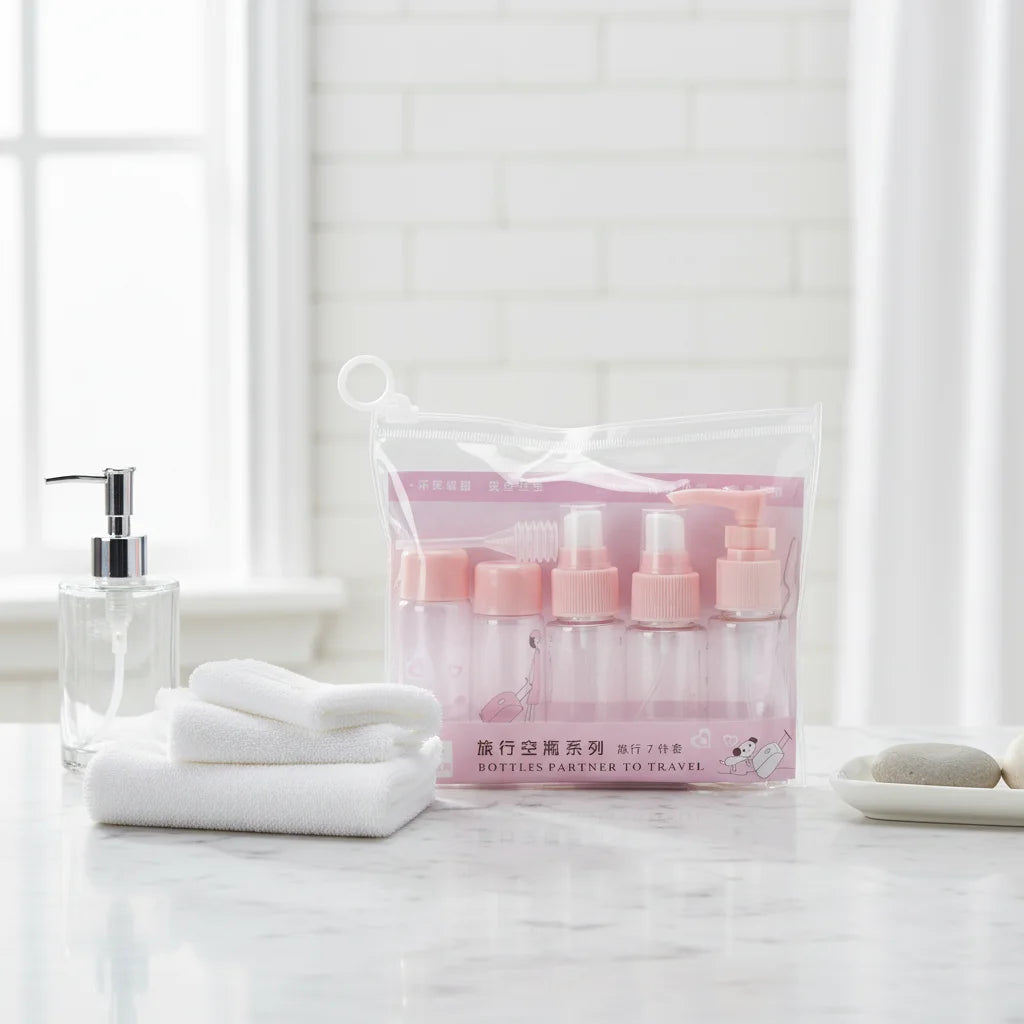 Mini Travel Bottle Set for Fragrances Packaging Plastic Skin Care Sets Cosmetic Container Travel Kit Bottles