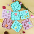 High-Temperature Pink Silicone Molds Cheap Fruit Animal Shape Galaxy Lollipops Candy Silicone Moulds Food Grade Cake Tools