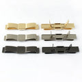 Meetee BF800 47*7mm DIY Handmade Decorativeative Buckle Alloy Bow Hardware Button Decorative Clip Buckle for Garment Bag Hat Accessories