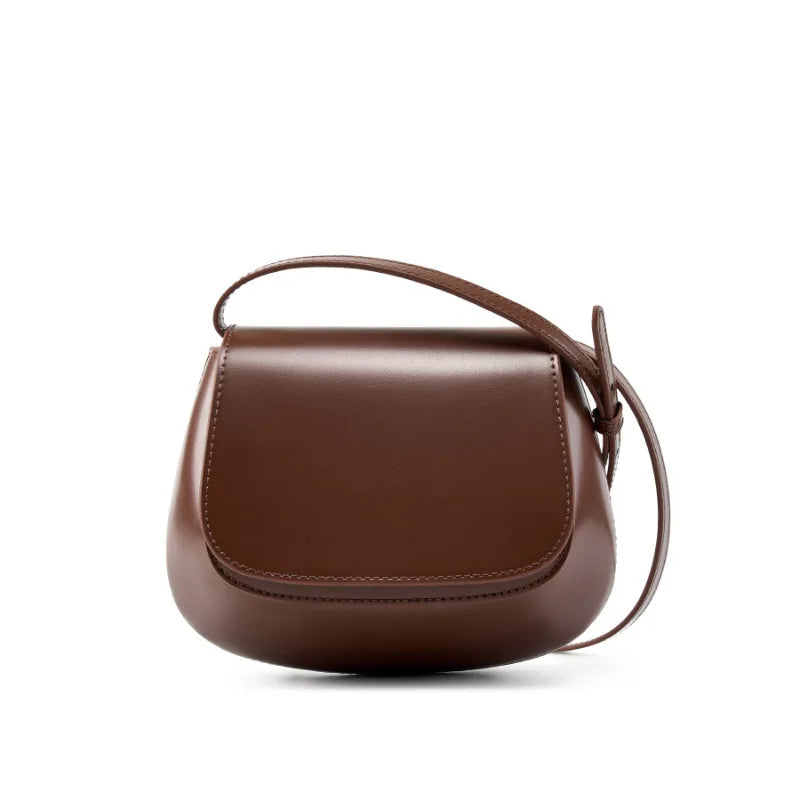 Trendy Genuine Leather Women's Crossbody Shoulder Bag Fashion Chain Strap Cowhide Small Ladies Sling Bag