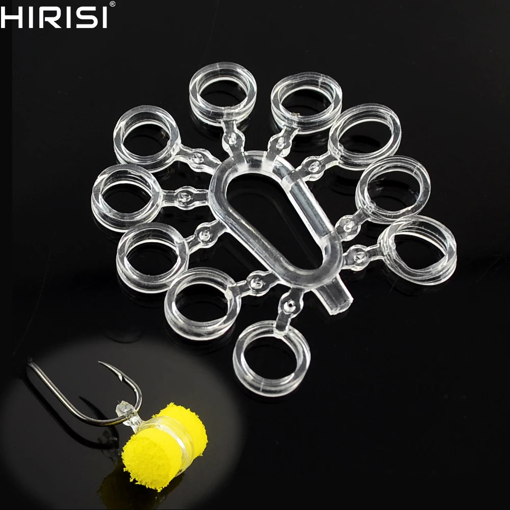 200pcs In Bulk Carp Fishing Accessories Baits Bands Elastic Boilie Pellet Transparent Hirisi Fishing Tackle