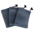 Custom 13.5*9cm Gift Mini Stuff Cellphone Nylon Mesh Drawstring Pouches Bags MegaBDM
