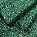 Christmas Holographic Green Glitter 1mm Woven Leather Fabric Eco-Friendly Anti-Mildew Upholstery Curtain Sofa Outdoor Dress